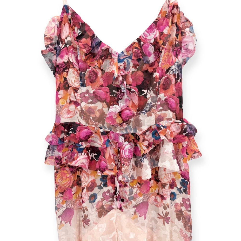 NWT Elliatt Perla Floral Tiered Maxi Dress in Floral Multi -‎ Size Medium - Picture 10 of 14